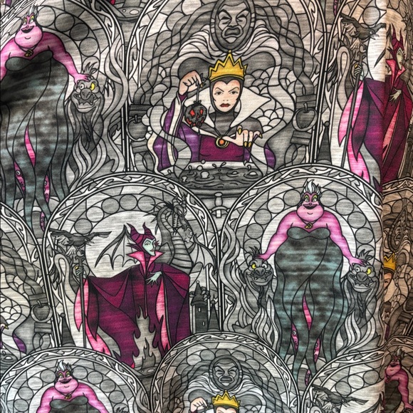 Disney Gray and Purple Villain Print Skater Dress - Picture 5 of 6